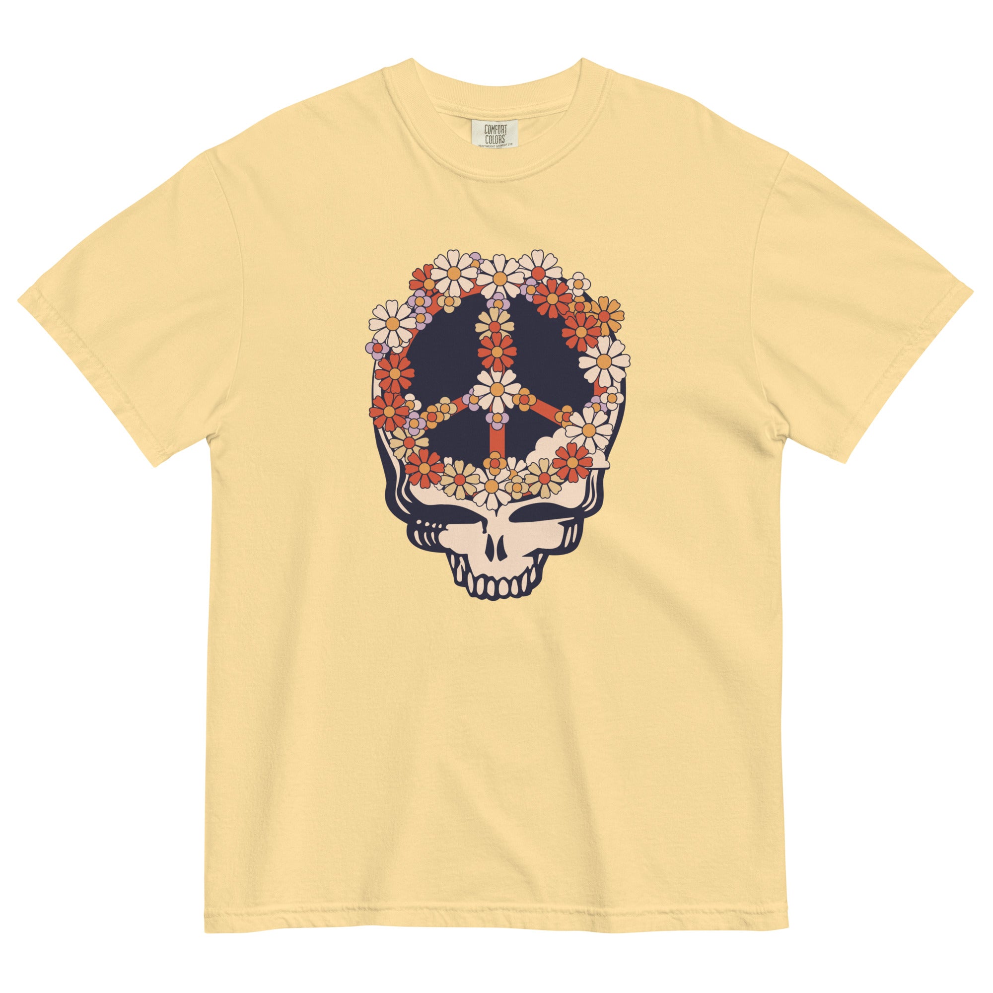 Grateful Dead | Pigment Dye Oversize Cotton Tee | Flowers in Her Hair - Section 119