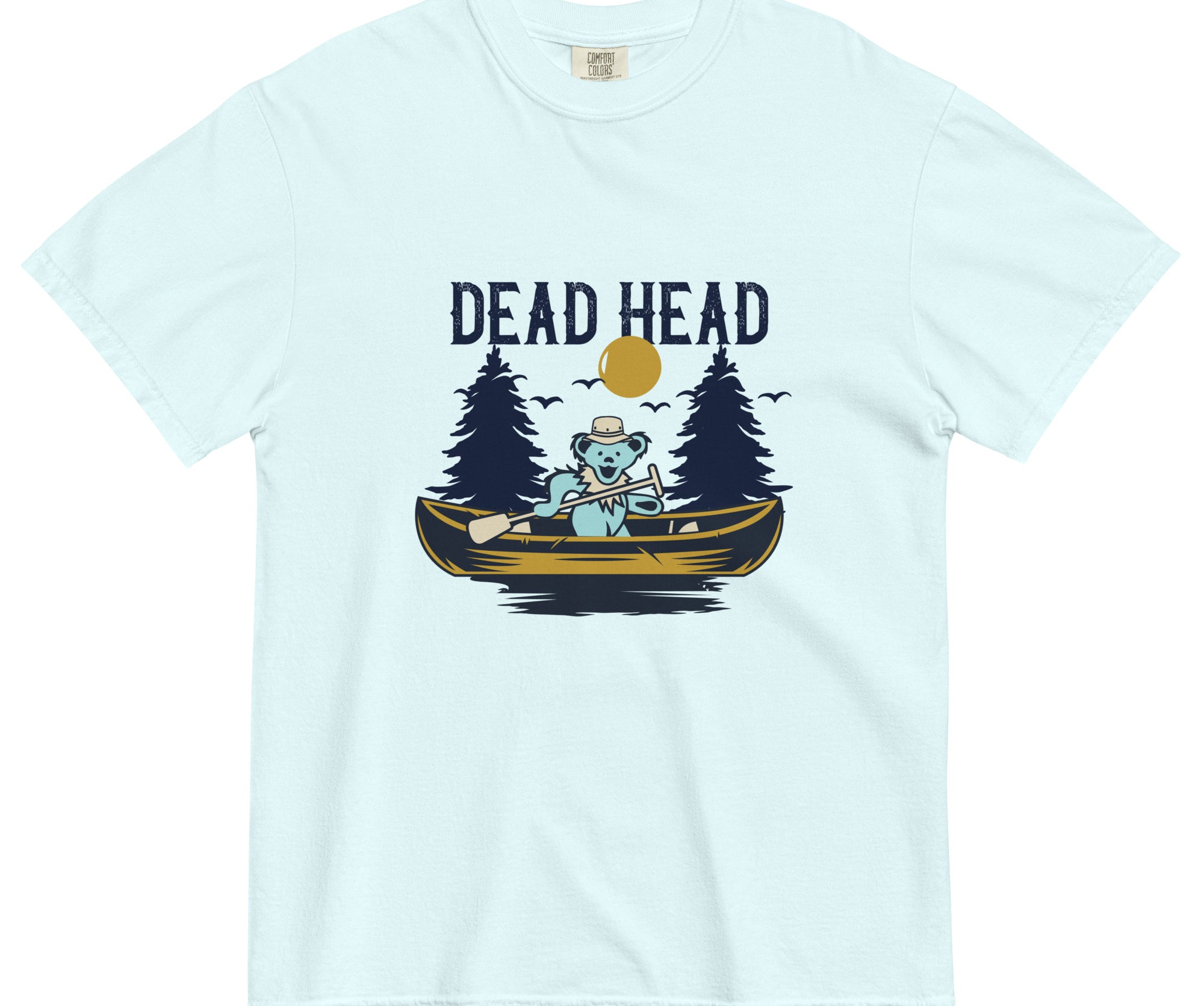 Grateful Dead | Pigment Dye Oversize Cotton Tee | Dead Head Canoe - Section 119