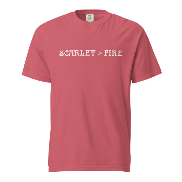 Grateful Dead Lyrics | Comfort Tee | Scarlet Fire Pink – Section 119