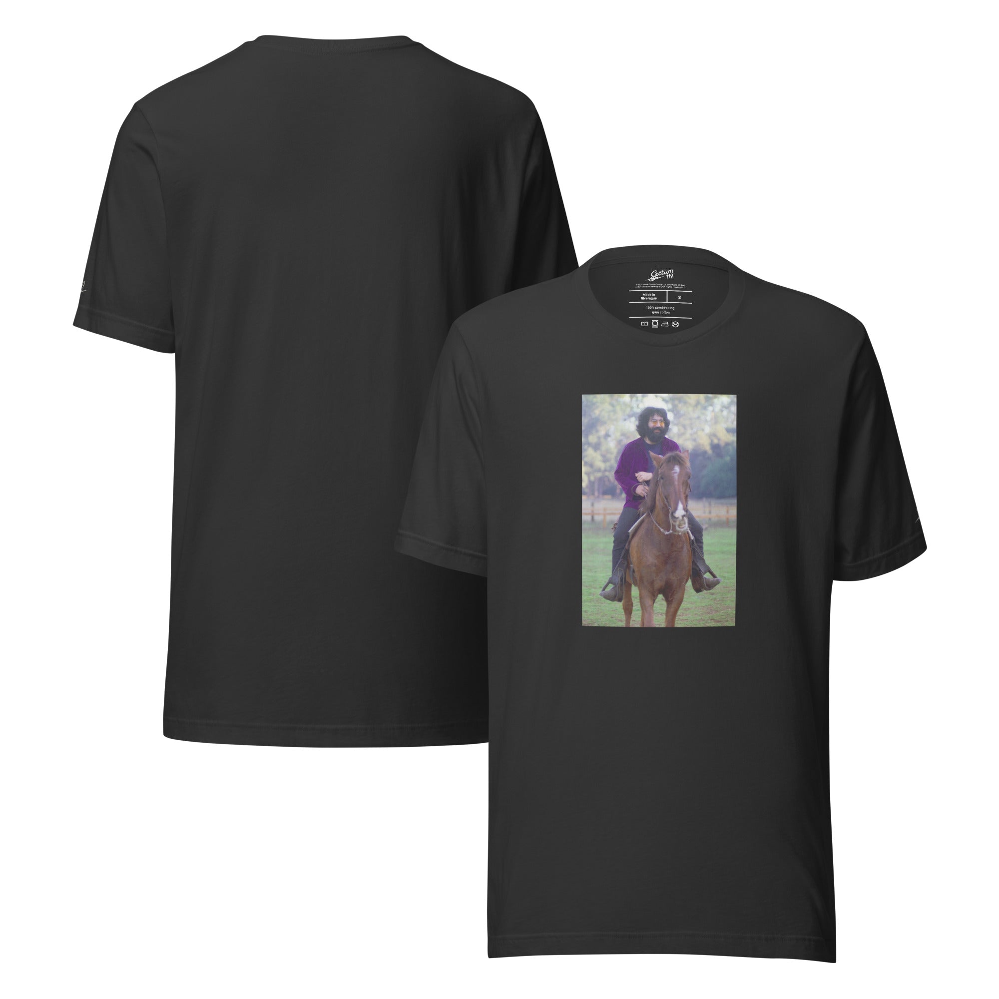 Jerry Garcia | T-Shirt | Jerry on Horse Grey – Section 119