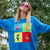 Grateful Dead Oversized Crewneck Sweater Four Sided Dancing Bears in Sky Blue - Section 119