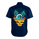 Grateful Dead Short-Sleeve Button Down Surfing Stealie Navy - Section 119