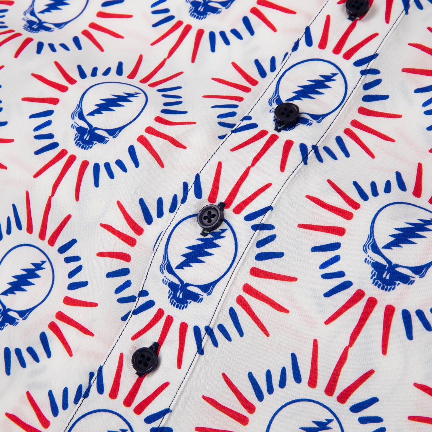 Grateful Dead Steal Your Face Mesh Button Down– Section 119