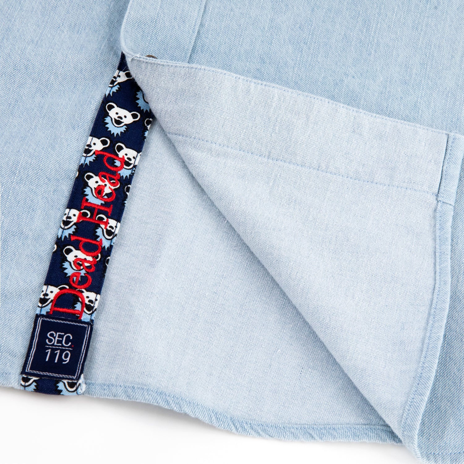 Grateful Dead Premium Denim Bear Button Down