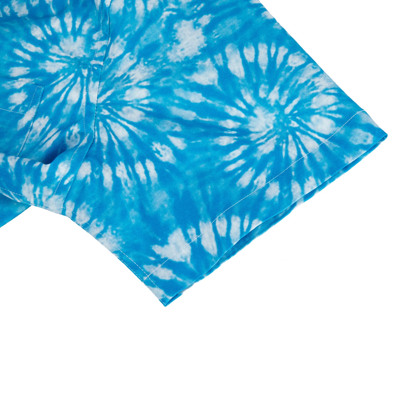 Grateful Dead Short-Sleeve Button Down Blue Tie Dye Sun Stealie - Section 119