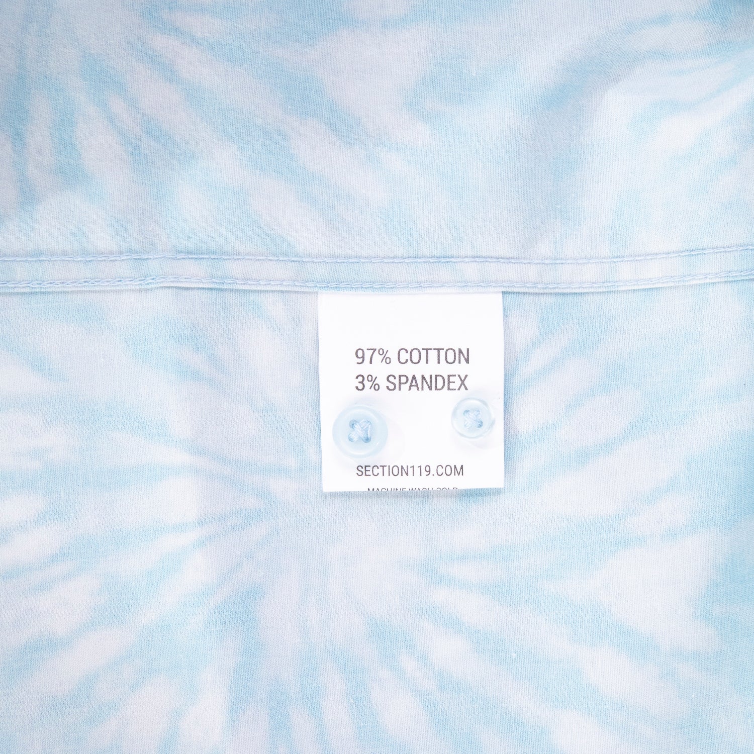 Grateful Dead Short-Sleeve Button Down Blue Tie Dye Sun Stealie - Section 119