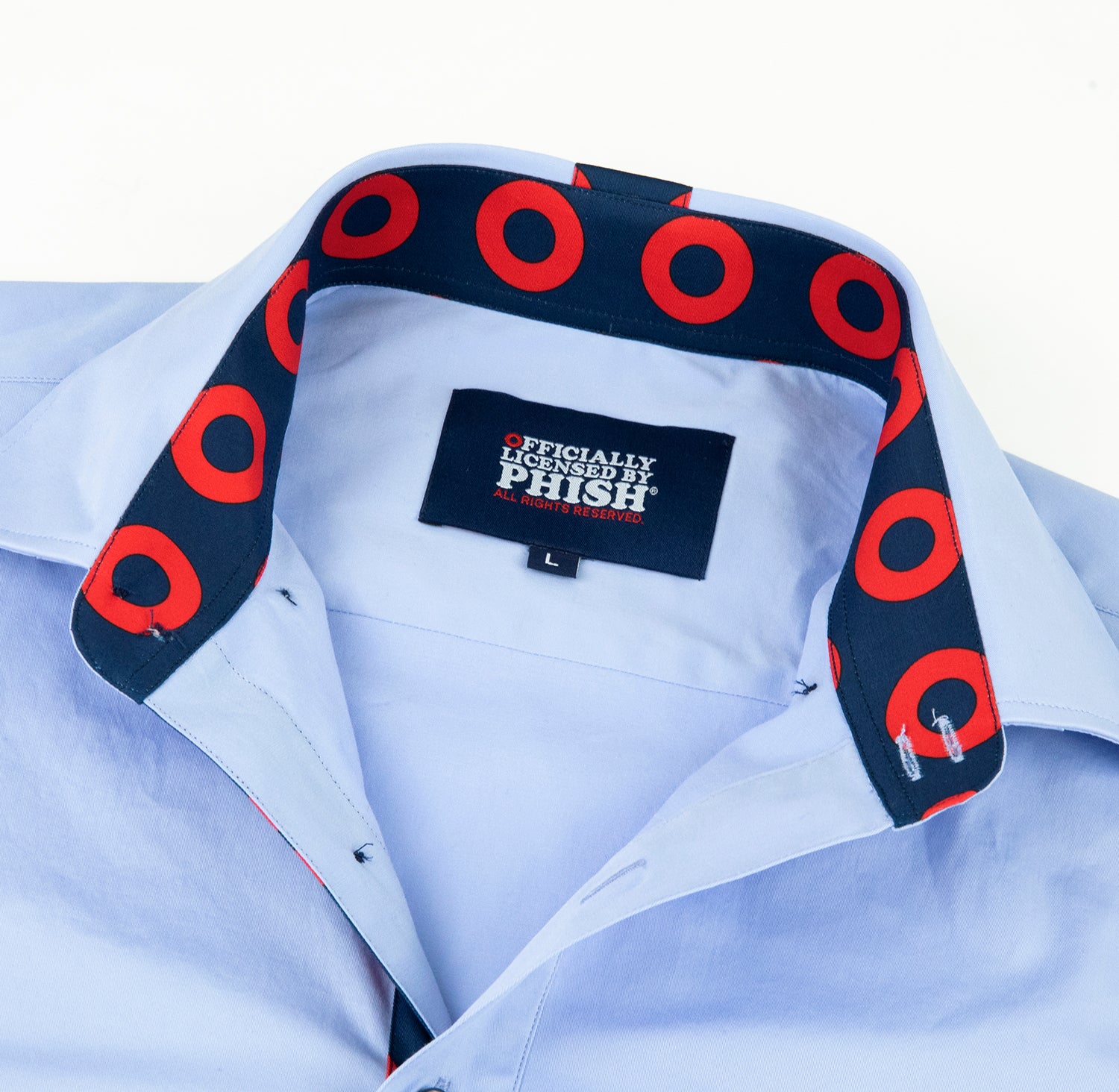 Phish Formal Long Sleeve Button Down in Light Blue - Section 119