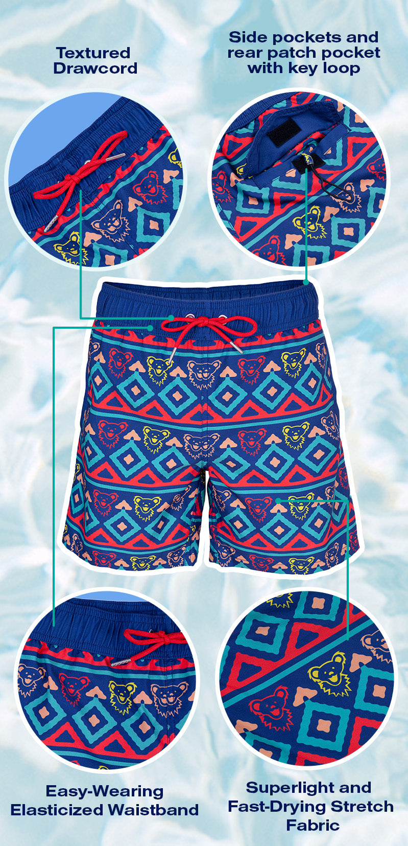 最上の品質な | Trunks Swim | Dead Grateful Neon 119 Section – Bears ミニカー