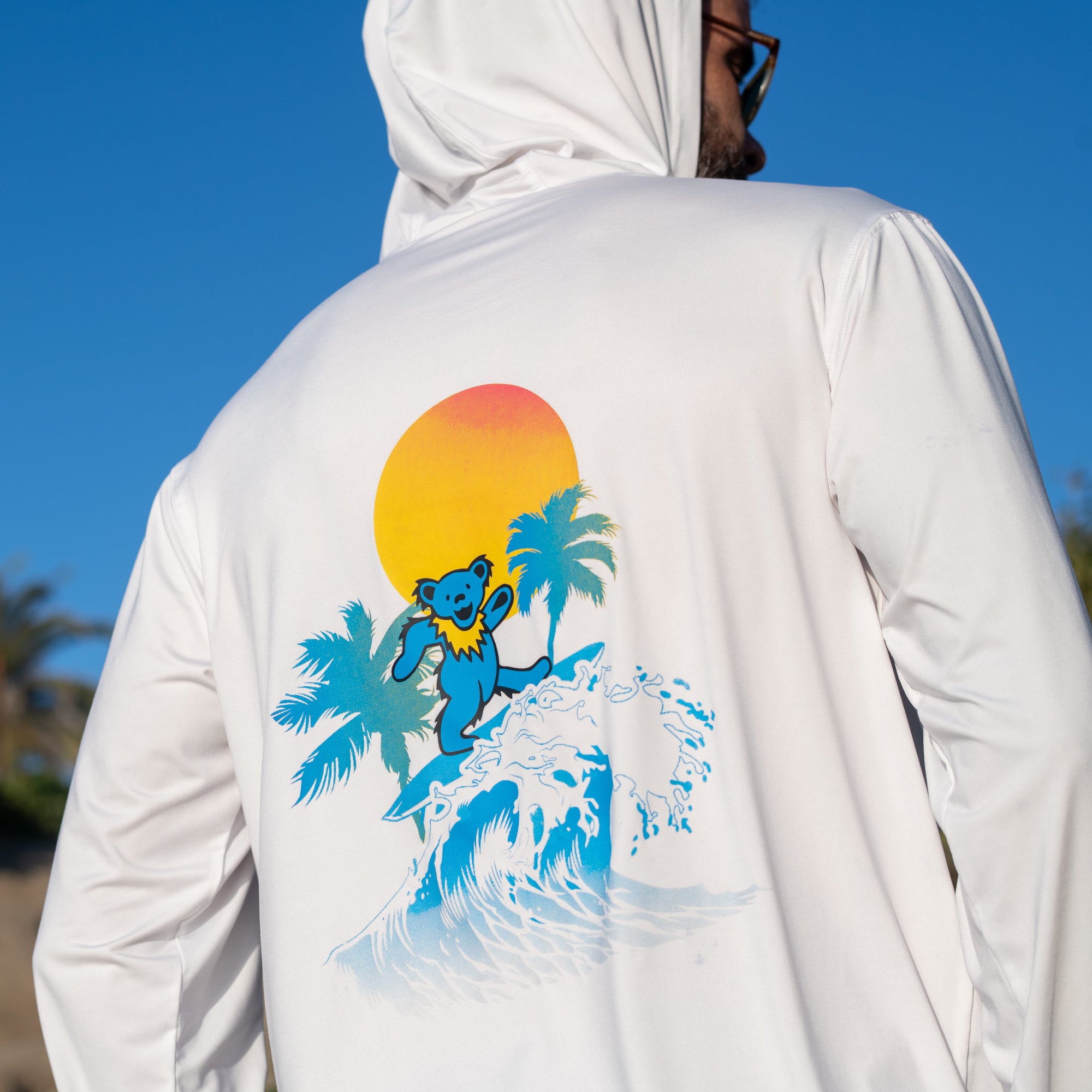Grateful Dead - California Surfer Mens T Shirt, XL / White