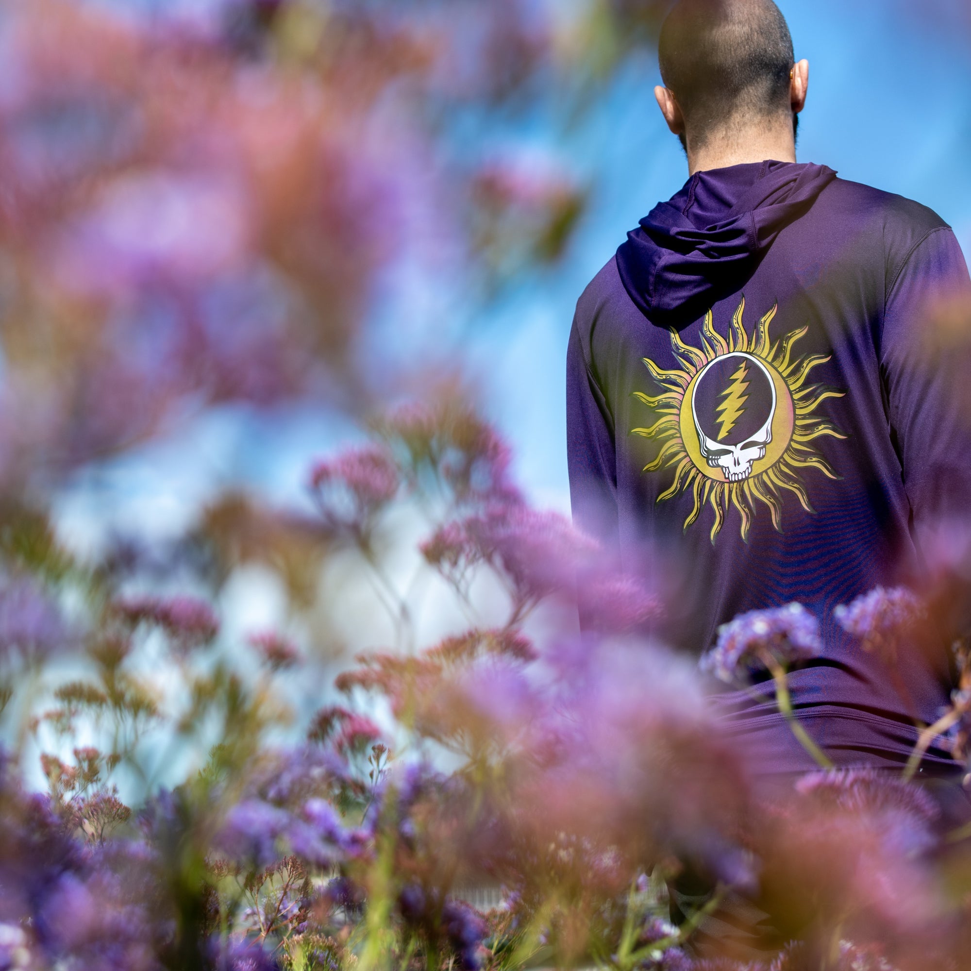 Sun Swim Purple Steal Your Face Hoodie UPF 50 Section 119