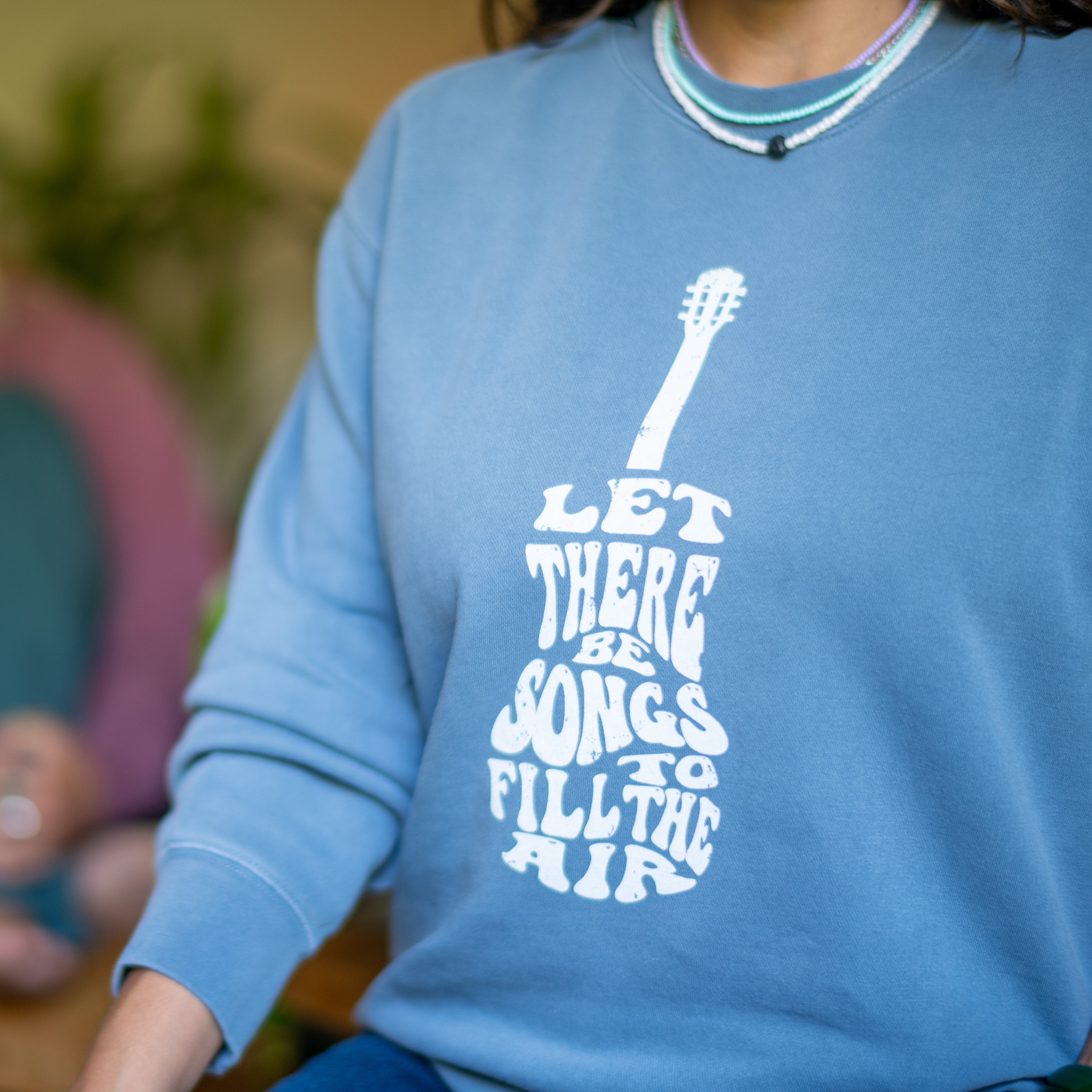 Grateful Dead Lyrics Sweatshirt Blue Ripple - Section 119
