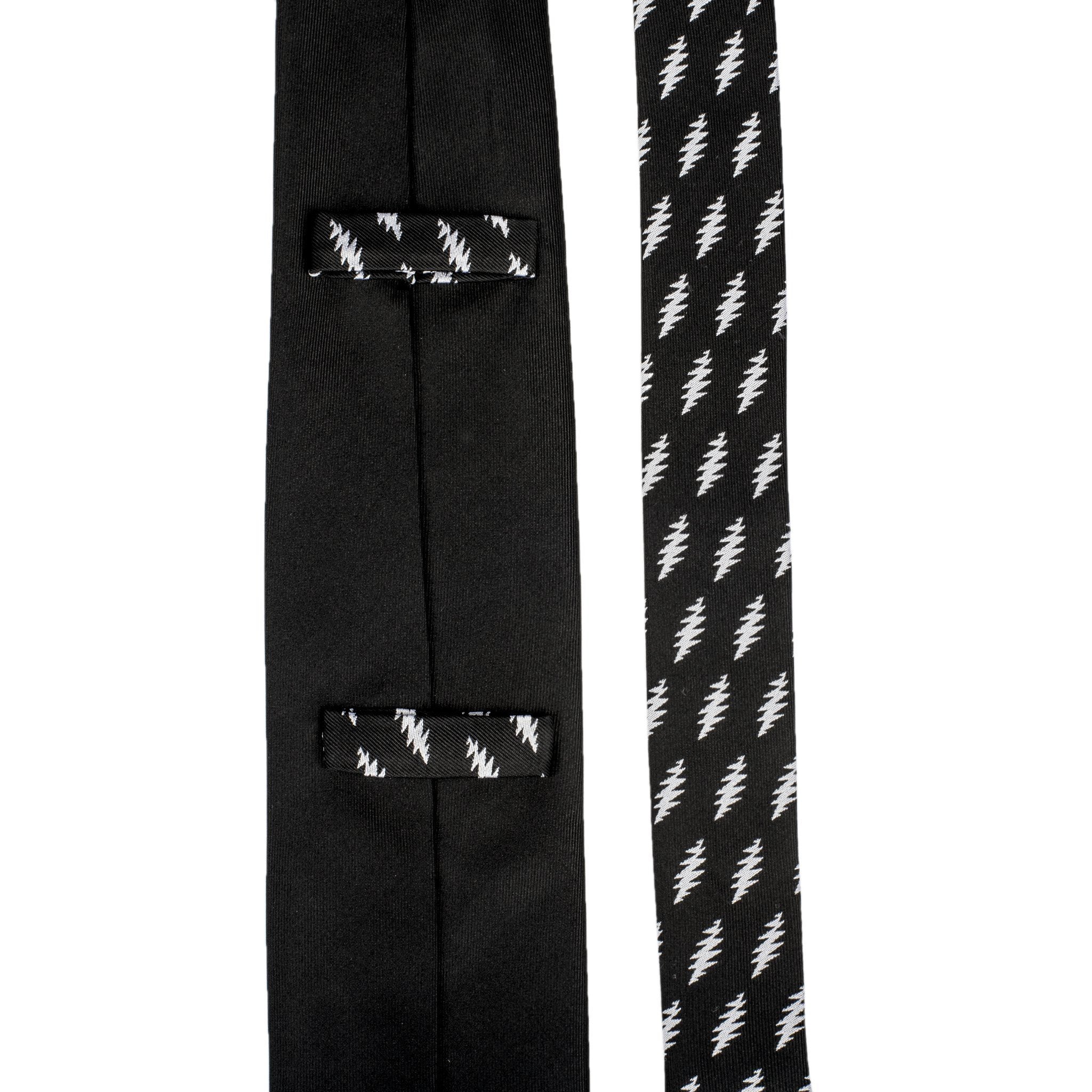 Grateful Dead Black 13 Point Bolt Tie - Section 119