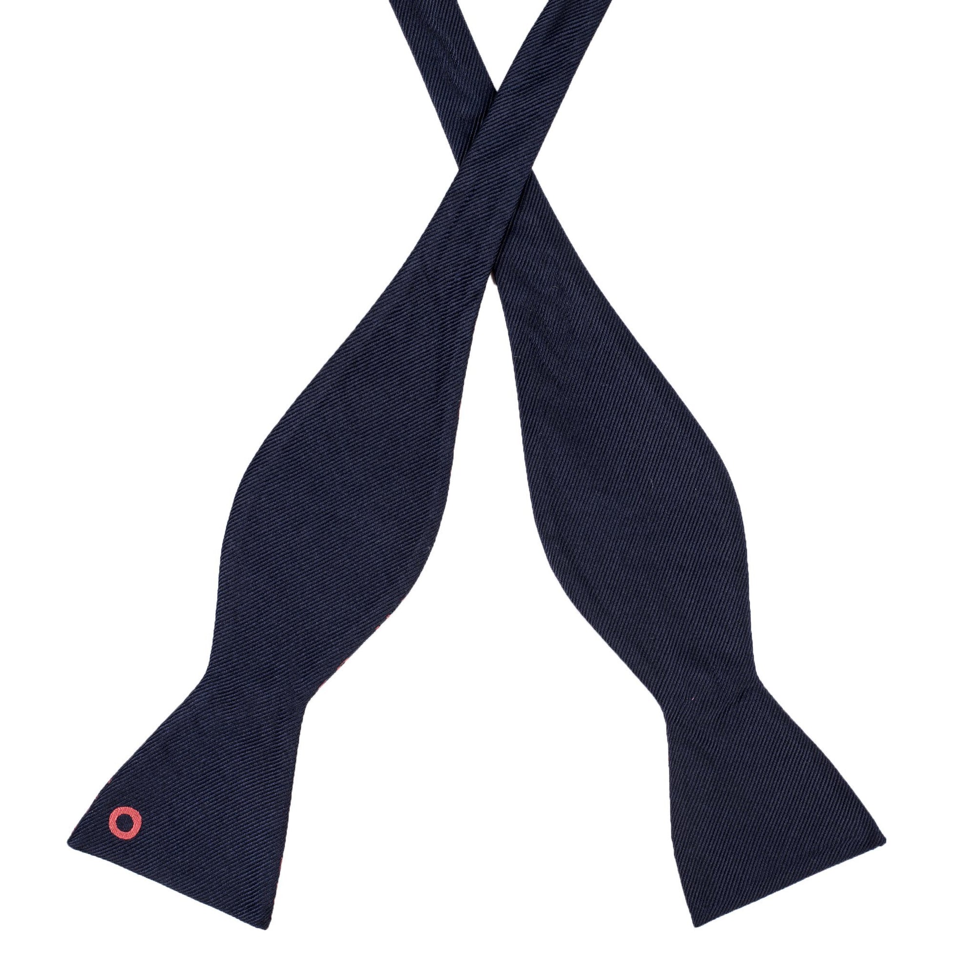 Navy Donut Bow Tie (self-tied) - Section 119