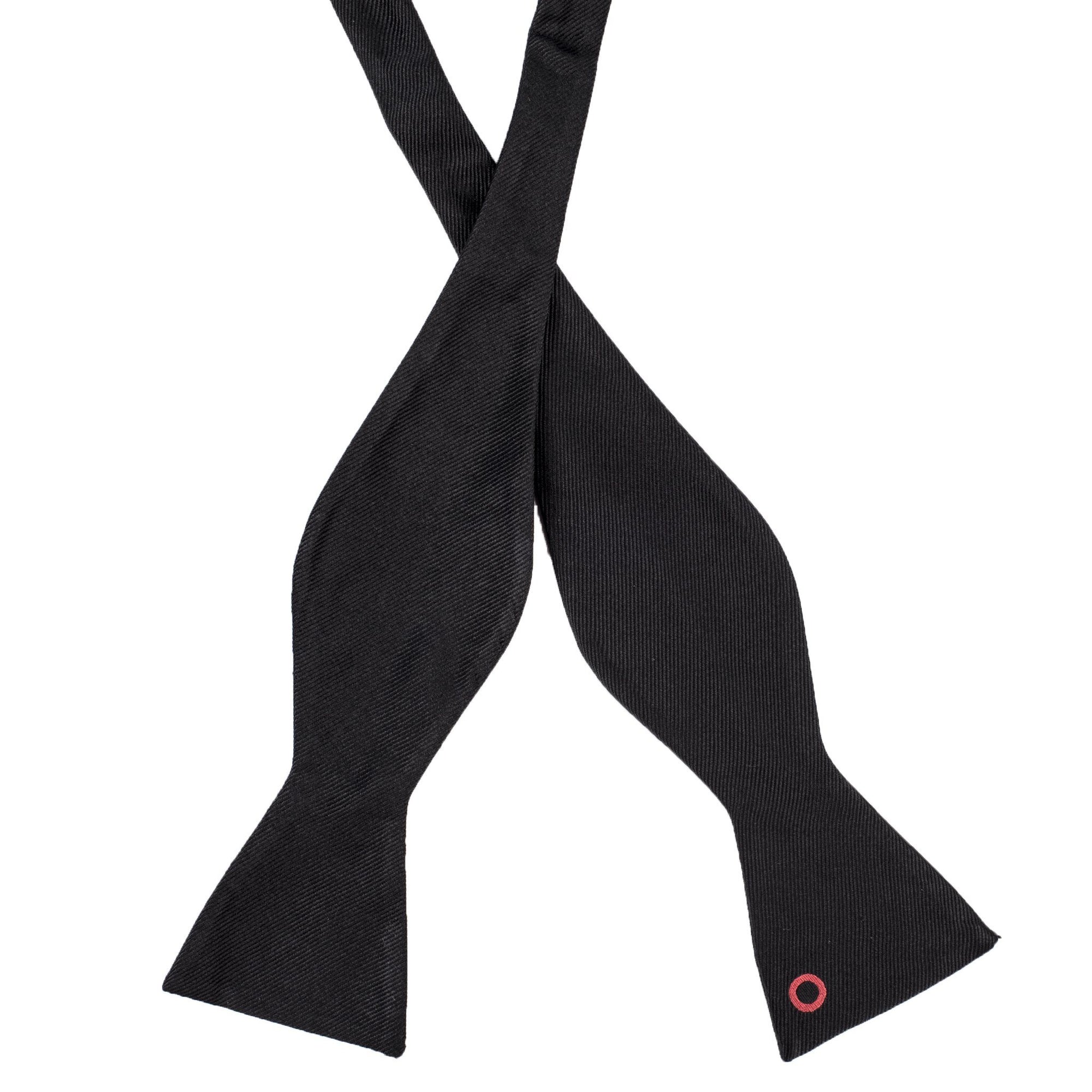 Black Donut Bow Tie (self-tied) - Section 119