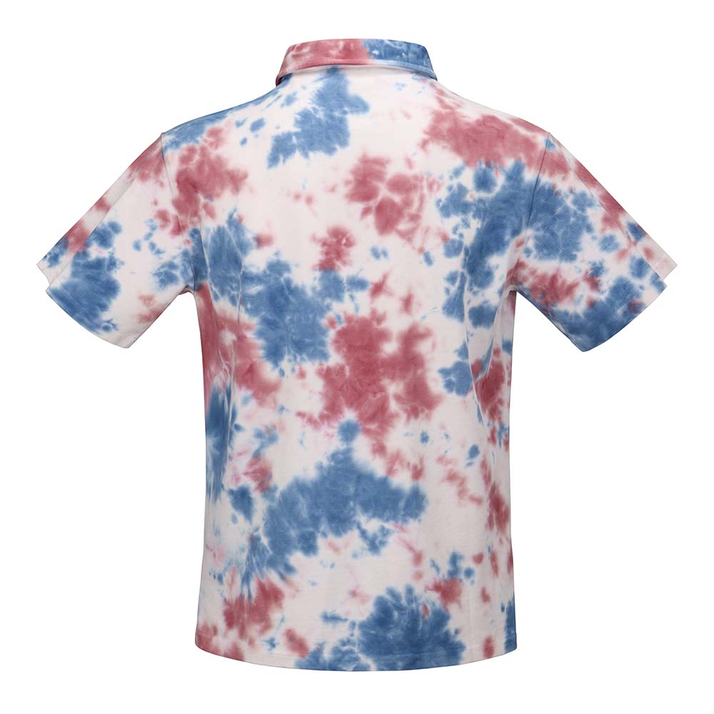 Grateful Dead Pique Polo Red White and Blue Stealie - Section 119