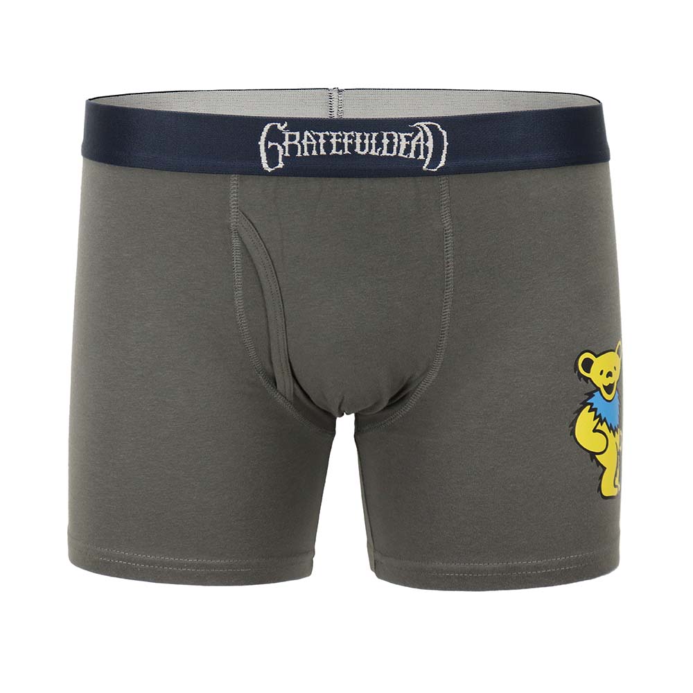 Grateful Dead Yellow and Grey Dancing Bear Boxer Briefs– Section 119
