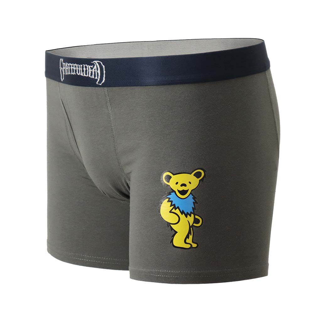 Grateful Dead Yellow and Grey Dancing Bear Boxer Briefs - Section 119