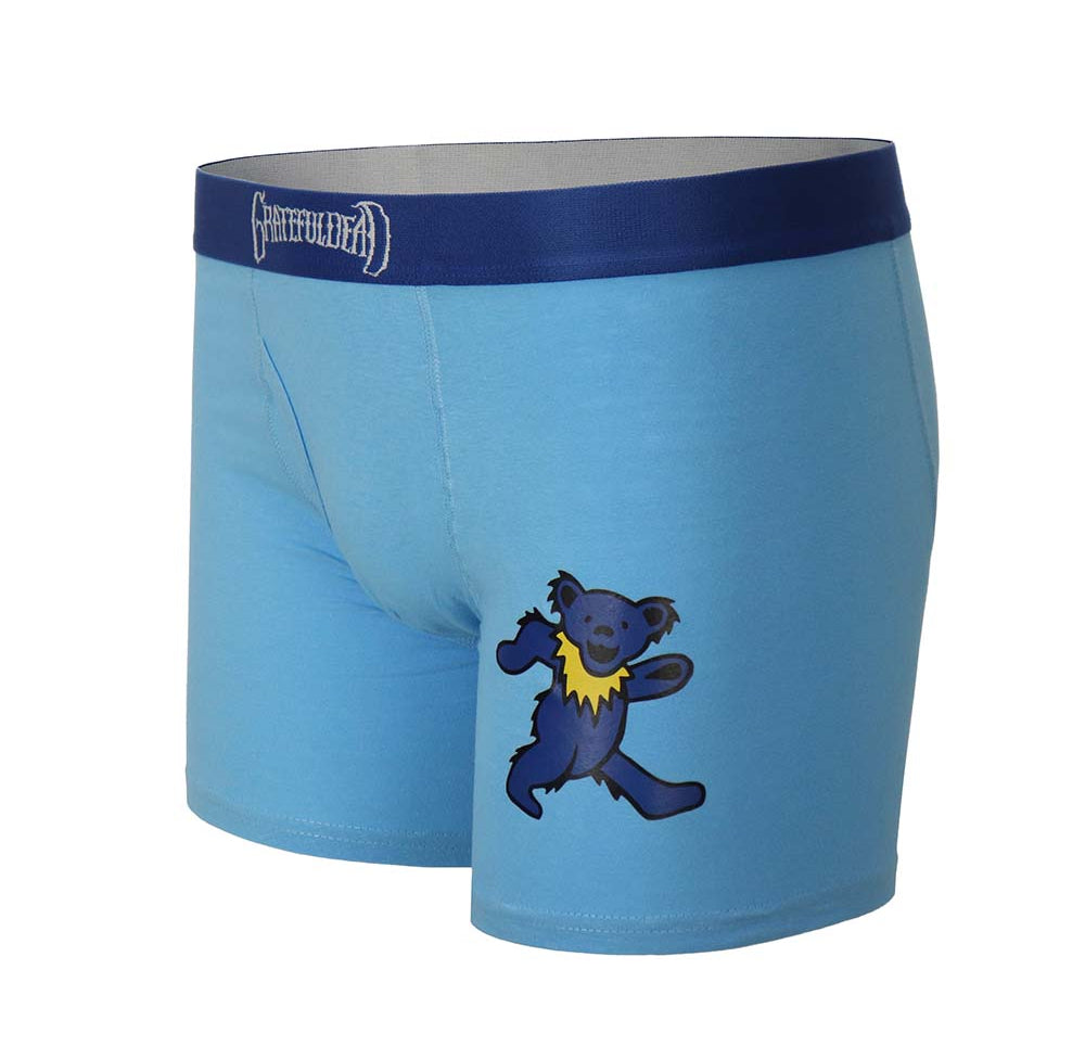 Grateful Dead Teal and Blue Dancing Bear Boxer Briefs - Section 119