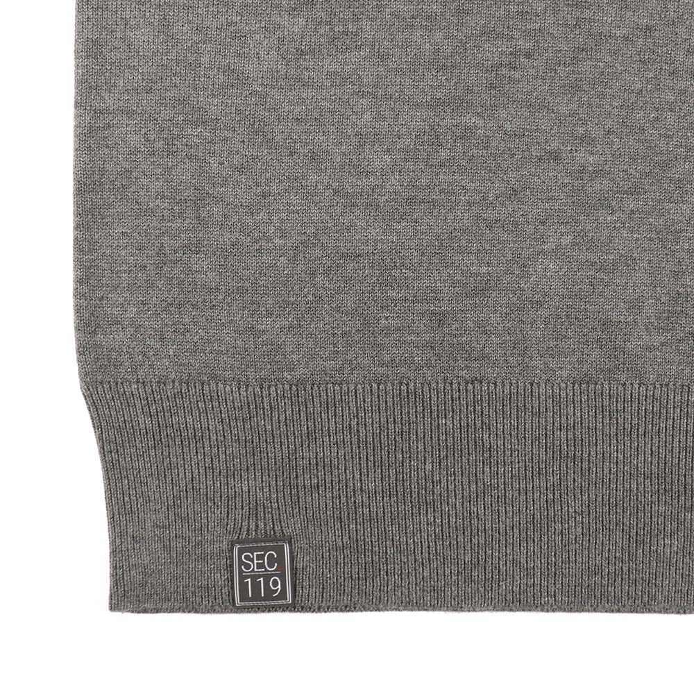 Grateful Dead V-Neck Sweater Stealie Grey - Section 119