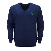Grateful Dead V-Neck Sweater Green Bear Navy - Section 119