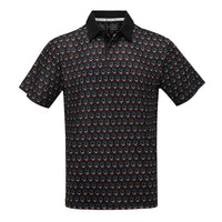 Grateful Dead Dry Fit All Over Space Your Face Polo - Section 119