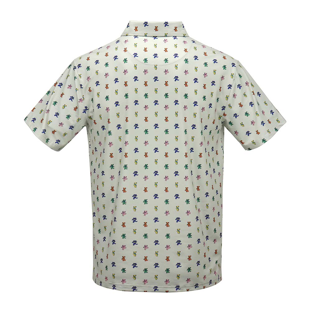 Grateful Dead Dry Fit Grey Dancing Bears Polo– Section 119