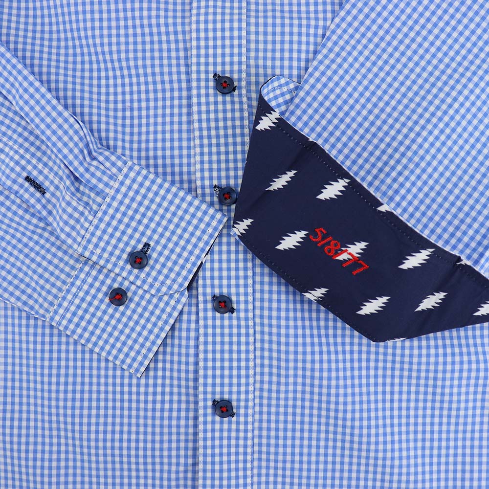 Section 119 | Grateful Dead Blue Gingham Button-Down
