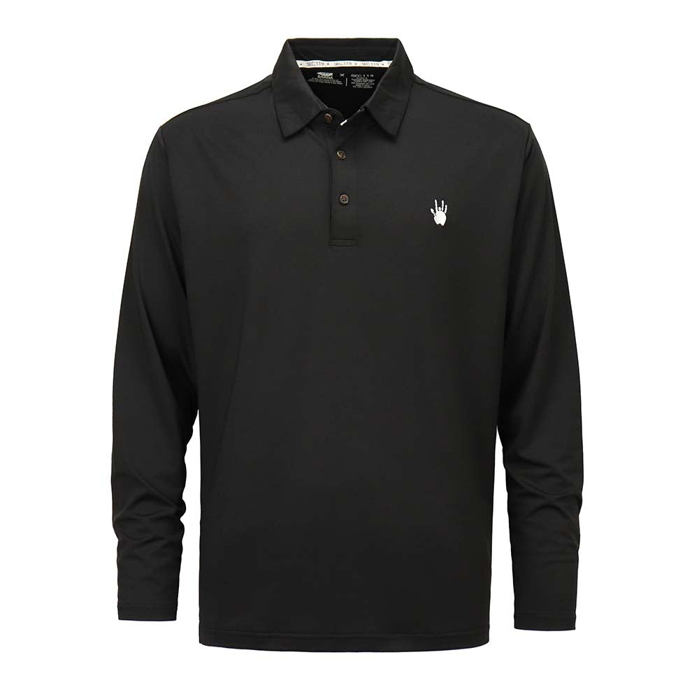 Jerry Garcia Polo Long Sleeve Black Hand - Section 119