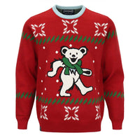 Grateful Dead Holiday Sweater Dancing Bear with Scarf - Section 119
