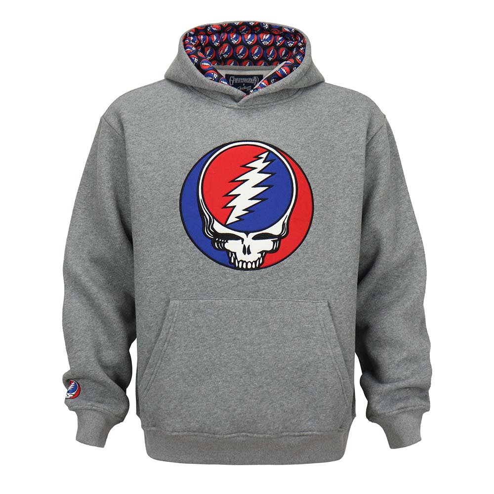 Women's Grateful Dead Classic Hoodie Grey 1965 Blue Bear– Section 119