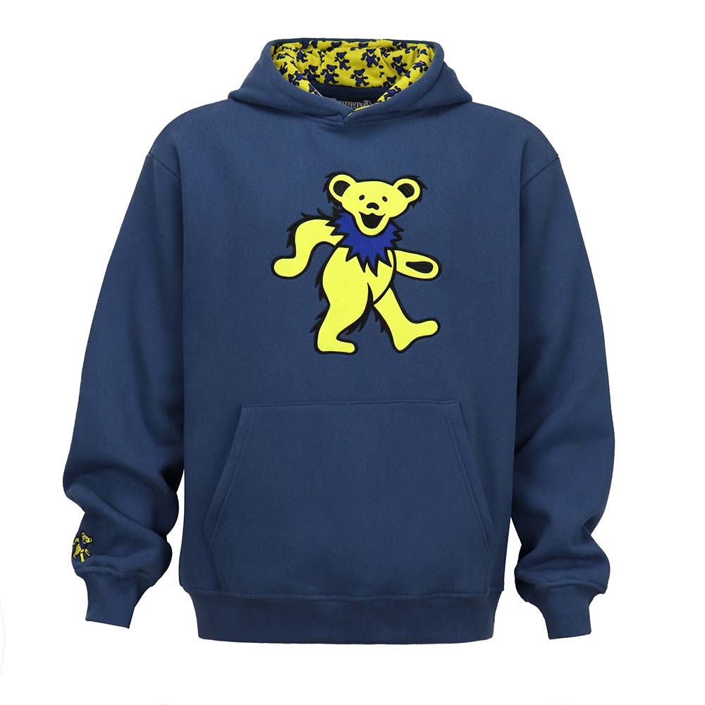 PRE_ORDER Grateful Dead Classic Navy with Yellow Bear Hoodie - Section 119