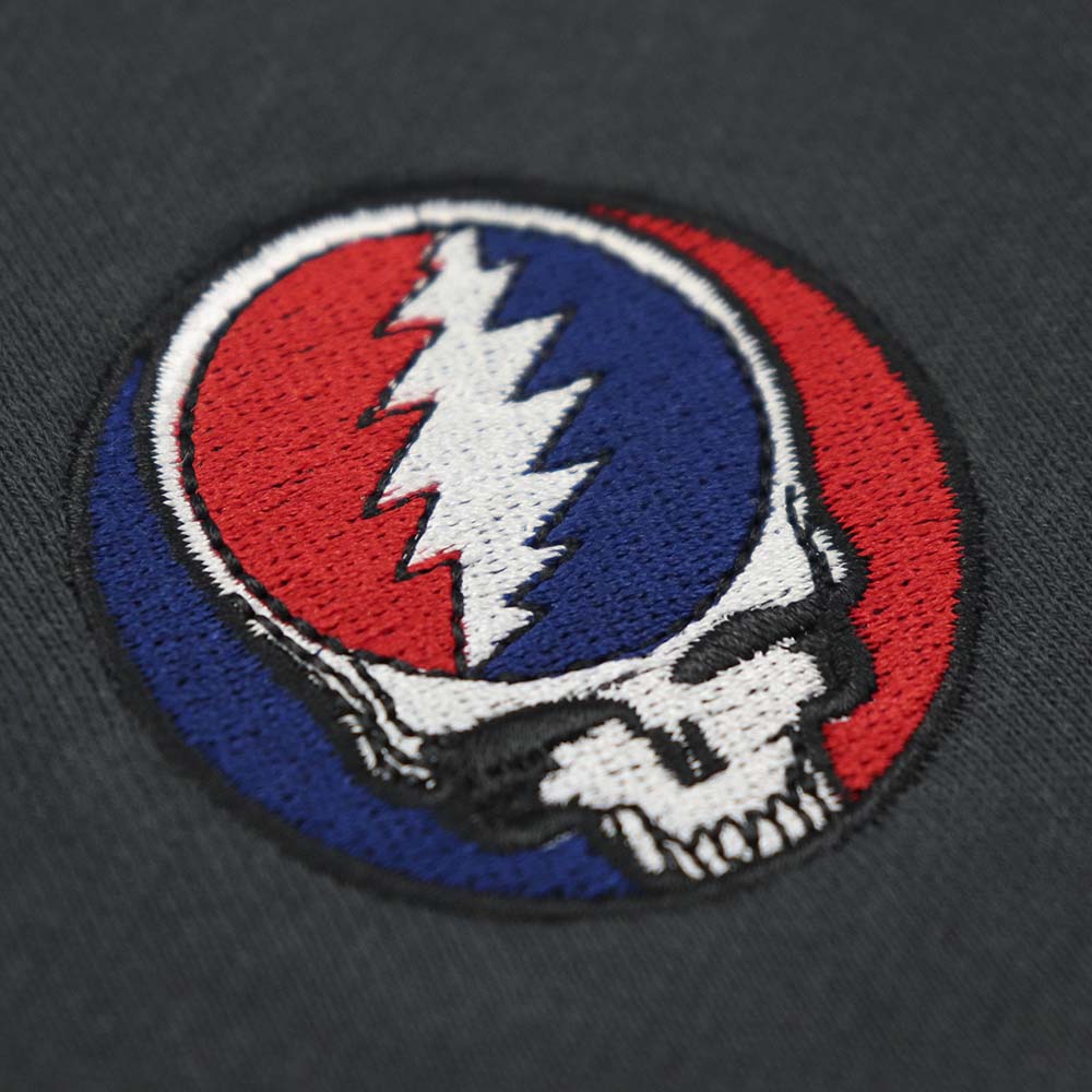 Grateful Dead Charcoal Steal Your Face Fleece Shorts - Section 119