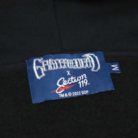 Grateful Dead Orange Bear Zip-Up Hoodie in Black - Section 119