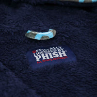 Phish Grey with teal donut and Navy liner robe - Section 119
