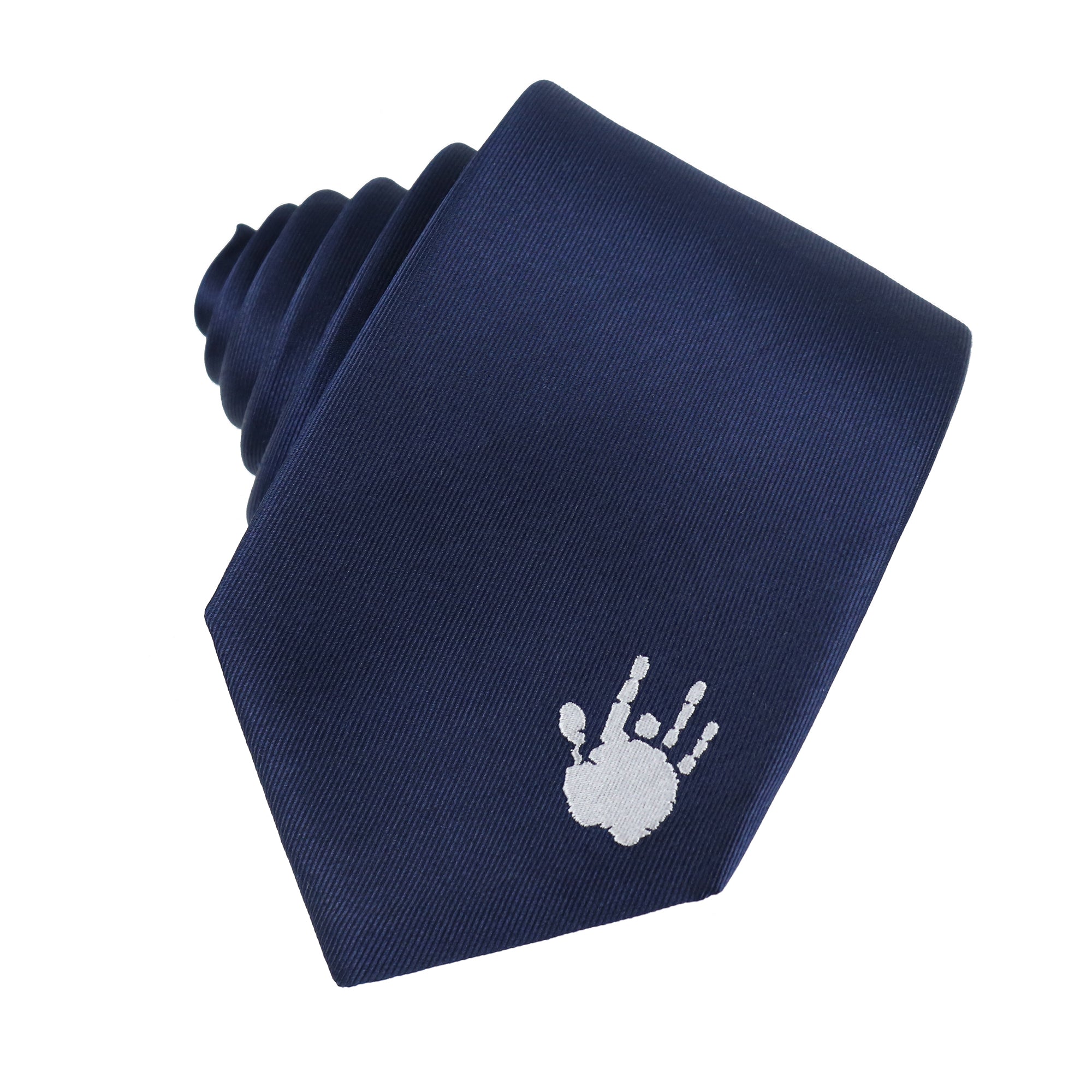 Jerry Garcia Navy Middle Finger Tie - Section 119