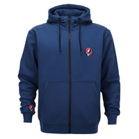 Grateful Dead  Zip-Up Hoodie Navy Stealie - Section 119