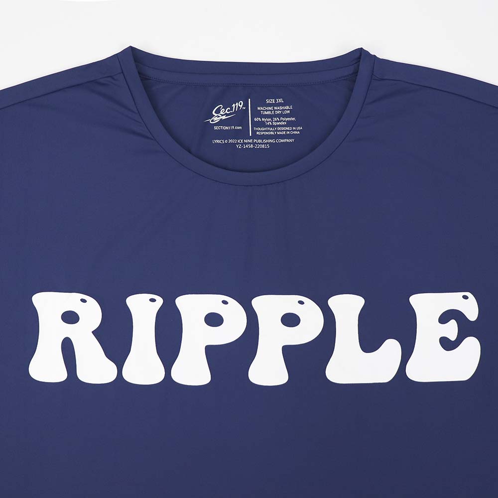 Big and Tall Dry Fit Shirt Ripple Navy - Section 119