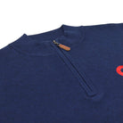 Phish Navy Quarter-Zip Sweater w/ Red Donut - Section 119