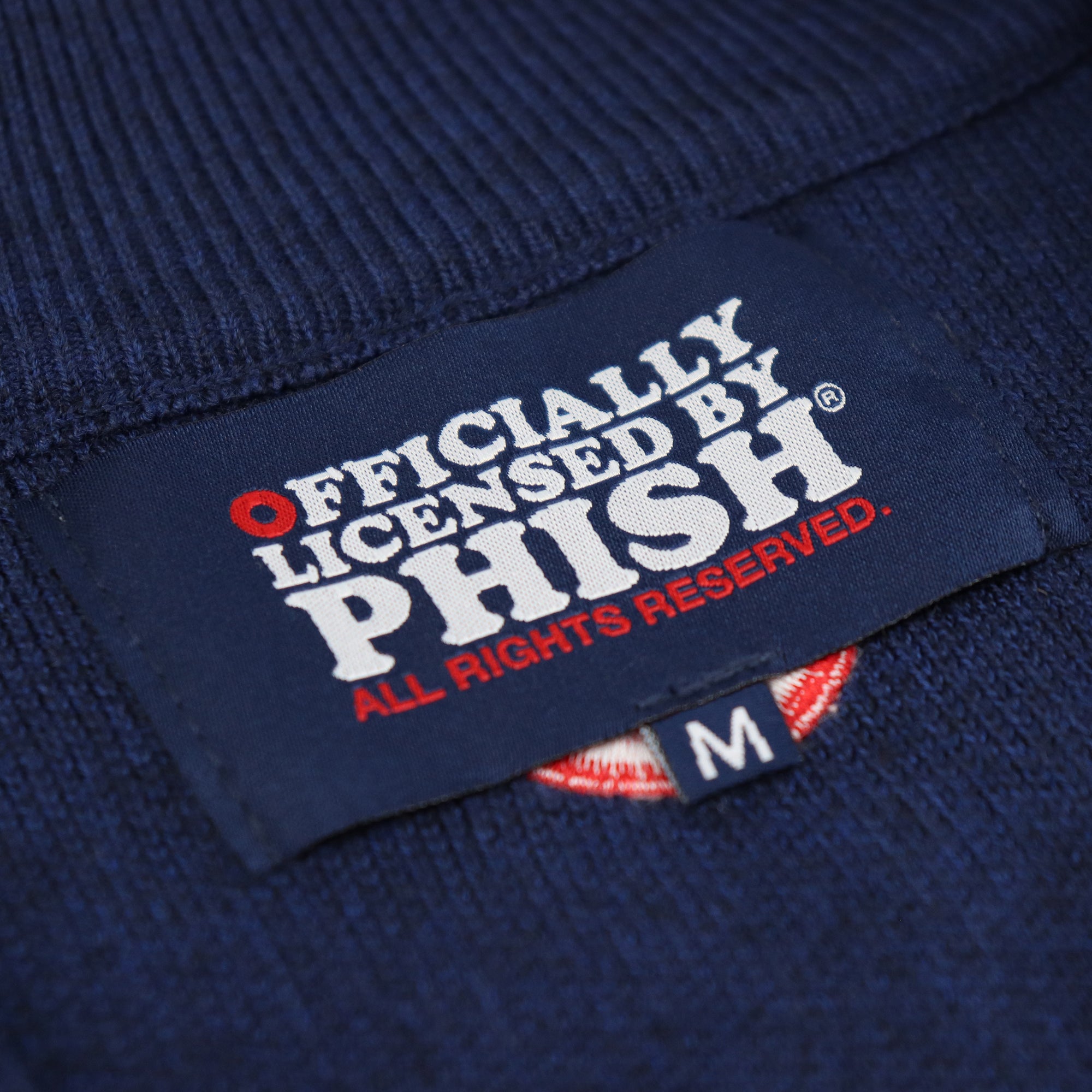 Phish Navy Quarter-Zip Sweater w/ Red Donut - Section 119