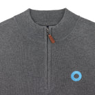 Phish Charcoal Quarter-Zip Sweater w/ Teal Donut - Section 119