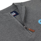 Phish Charcoal Quarter-Zip Sweater w/ Teal Donut - Section 119