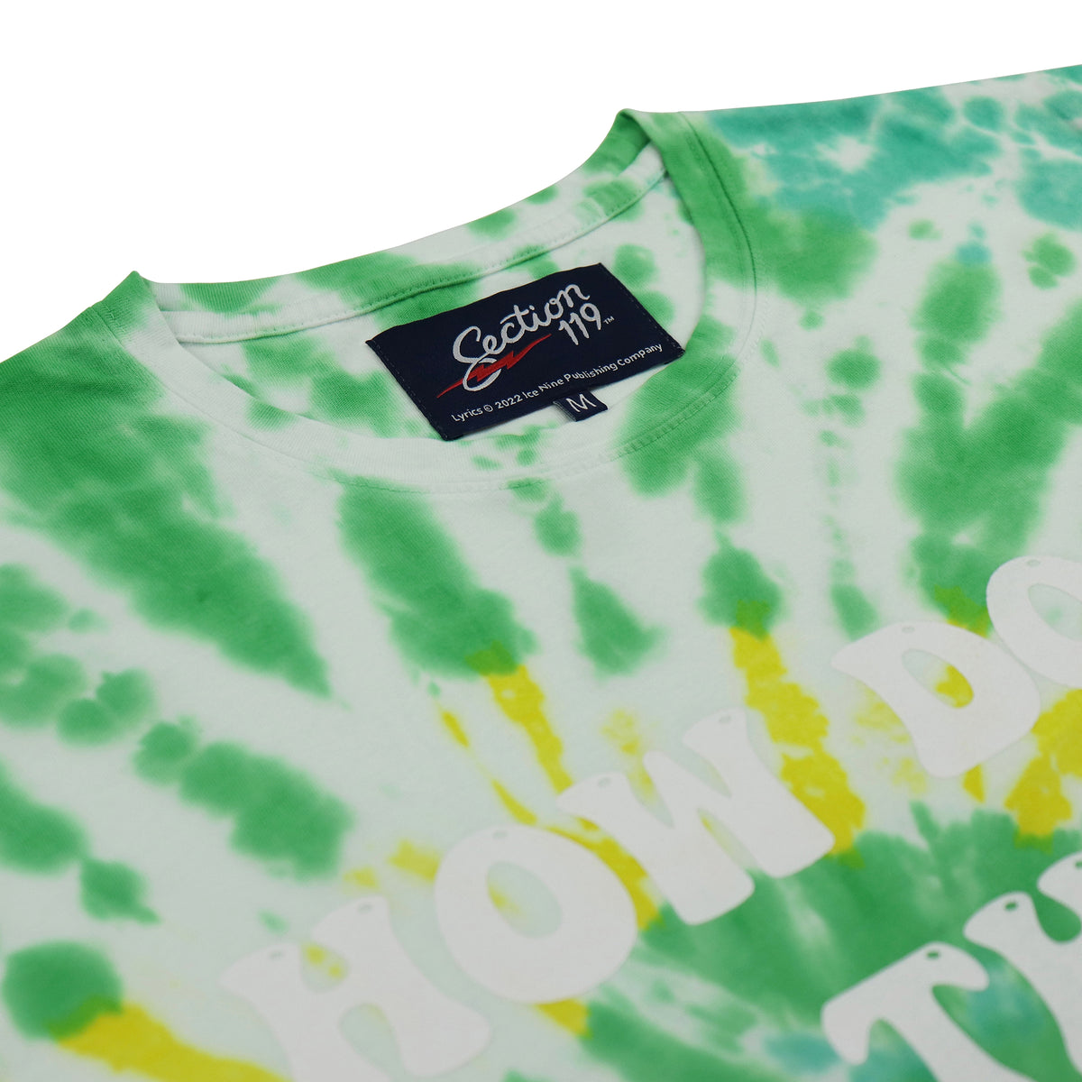 Grateful Dead  How Does the Song Go Tie Dye Shirt - Section 119