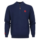 Phish Navy Quarter-Zip Sweater w/ Red Donut - Section 119