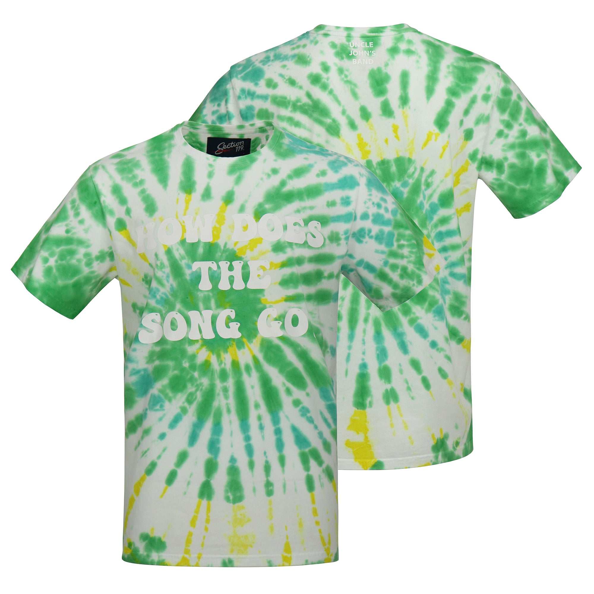 Grateful Dead  How Does the Song Go Tie Dye Shirt - Section 119