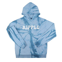 Super Heavyweight Grateful Dead Blue Tie Dye Hoodie Ripple