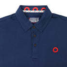 Phish Navy Classic Red Donut Dry Fit Long Sleeve Polo - Section 119