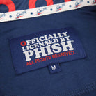 Phish Navy Classic Red Donut Dry Fit Long Sleeve Polo - Section 119
