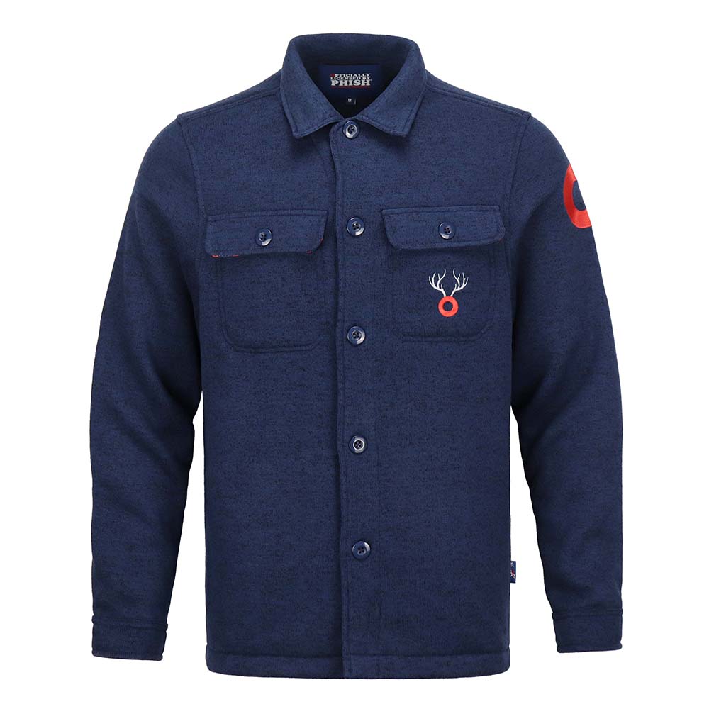 Phish Antler Premium Heavyweight Navy Button Down Jacket - Section 119