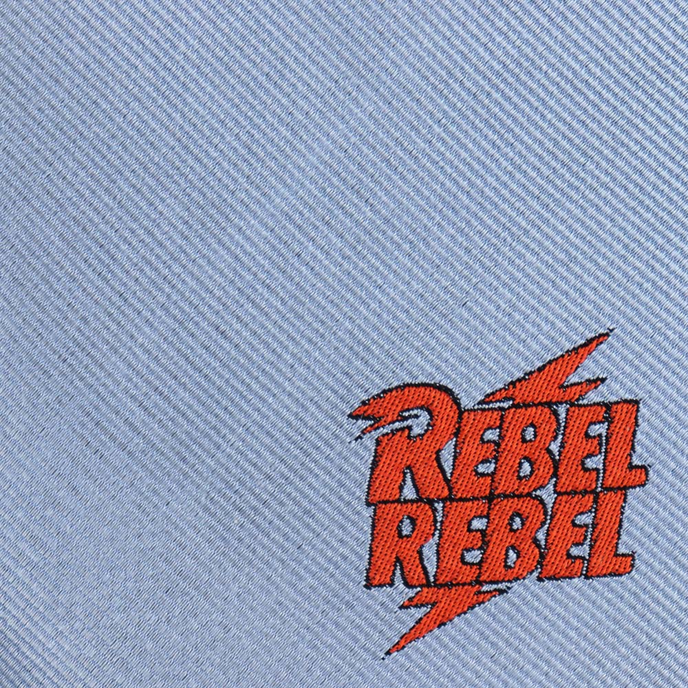 David Bowie Light Blue Rebel Rebel Tie - Section 119