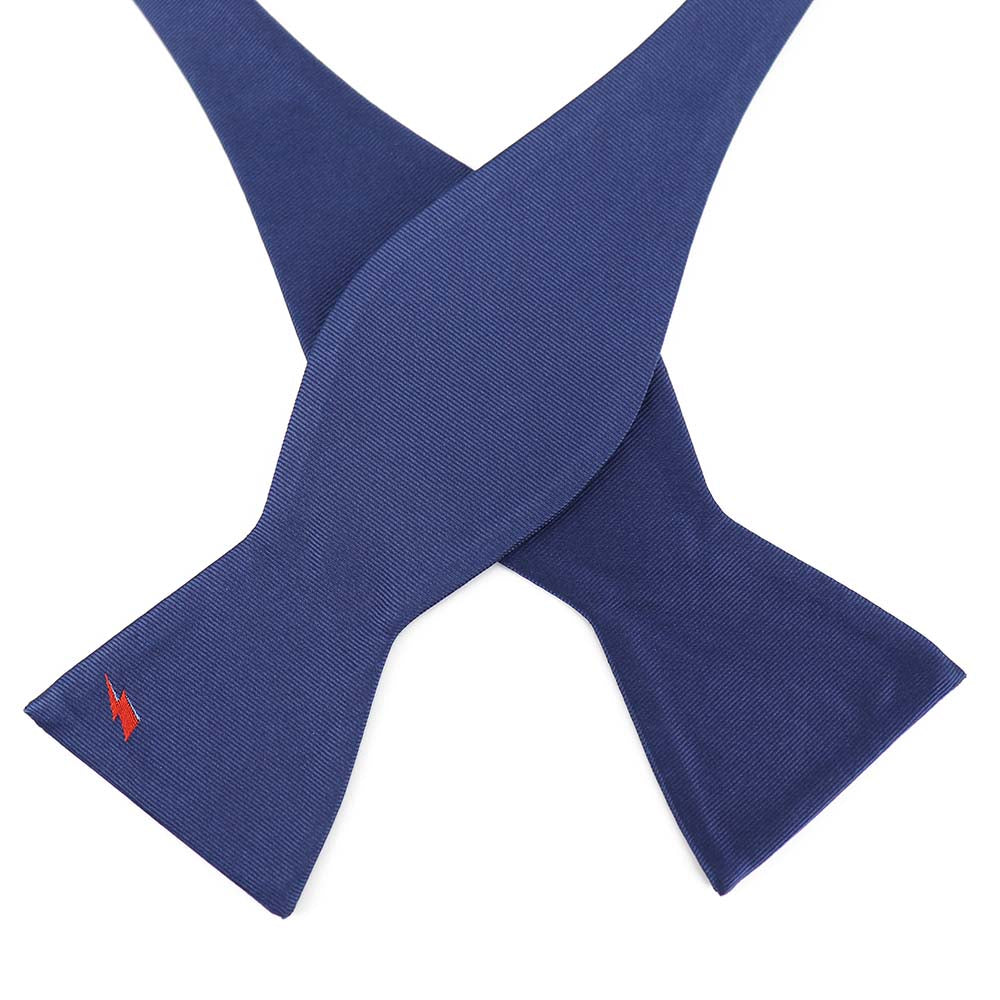 David Bowie Navy Bolt Bow Tie (Self-Tied) - Section 119